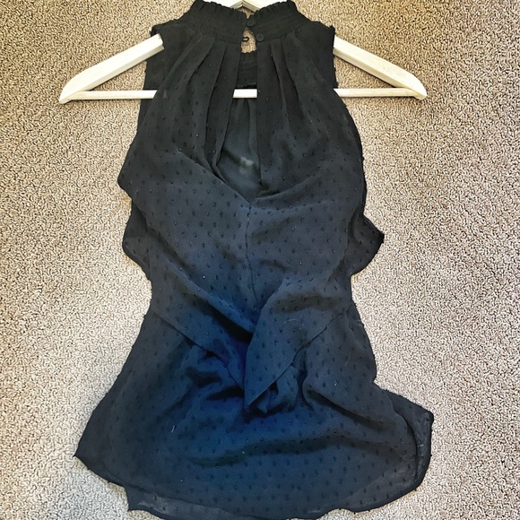 Daniel Rainn Sleeveless Black Blouse - Picture 2 of 2